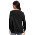 thumbnail image 4 of Women's Long Sleeve Knitted Crew Neck T-shirt, 4 of 6