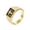 Gold, variant on Men's Women's Stainless Steel Prayer Cross Signet Ring Blessing Lucky Biker Finger Band Jewelry Silver Size 10