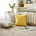 thumbnail image 6 of Lomyolo Throw Pillow Covers Decorative Linen Burlap 2 Pack Throw Cushion Case 16''x16'', 6 of 6