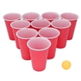 thumbnail image 4 of Kit de 24 piezas de Beer Pong con vasos desechables de plástico PP y pelotas de ping pong para Navidad, fiestas universitarias y actividades en interiores y exteriores., 4 of 14