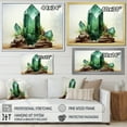 thumbnail image 4 of Designart "Aventurine Harmony Spiritual Stone II" Spiritual Stone Floater Framed Wall Art Print, 4 of 7