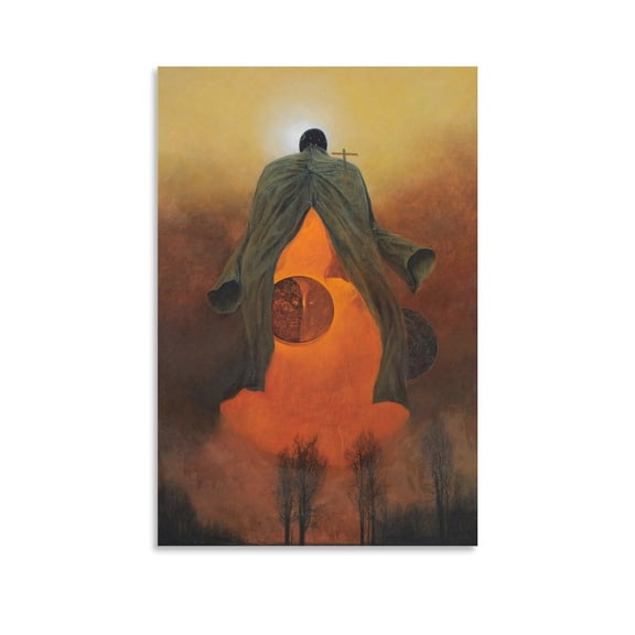 Zdzislaw Beksinski Aesthetic Wall Art Poster (1) Posters Art Print Wall Photo Paint Poster Hanging Picture Family Bedroom Decor Gift 08x12inch(20x30cm)