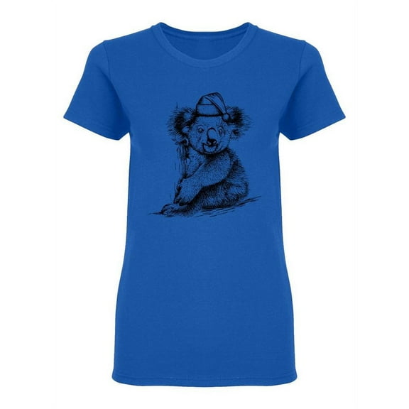 Koala Graphic T-Shirt Women -Image by Shutterstock, Female Large