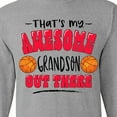 thumbnail image 4 of Inktastic That's My Awesome Grandson out There with Basketballs Long Sleeve T-Shirt, 4 of 5
