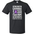 thumbnail image 3 of Inktastic Alzheimer's Awareness Strength Support and Courage T-Shirt, 3 of 5