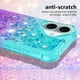 thumbnail image 3 of Funda para iPhone 16 Plus Transparente con Brillos Carcasa Protectora Antigolpes con Glitter Brillante, 3 of 5