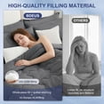 thumbnail image 5 of BDEUS Queen Comforter Set, 5 Pieces Comforter Set, Bed in a Bag, Bedding Set with Comforter, Fitted Sheet, Flat Sheet, Pillowcase, All Season, Dark Gray, 5 of 13