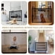 thumbnail image 3 of Puerta independiente para mascotas, 96 pulgadas, extra ancha, 30 pulgadas de alto, sin montaje, puerta plegable de madera para perros para puertas, escaleras, valla interior para cachorros, 3 of 7