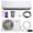 12000 BTU 115V, variant on Klimaire Entrada 12,000 BTU 17 SEER2 Ductless Mini-Split Heat Pump Air Conditioner with 16 Ft. Installation Kit, Wall Bracket, Electrical Disconnect, and Whip - 230V