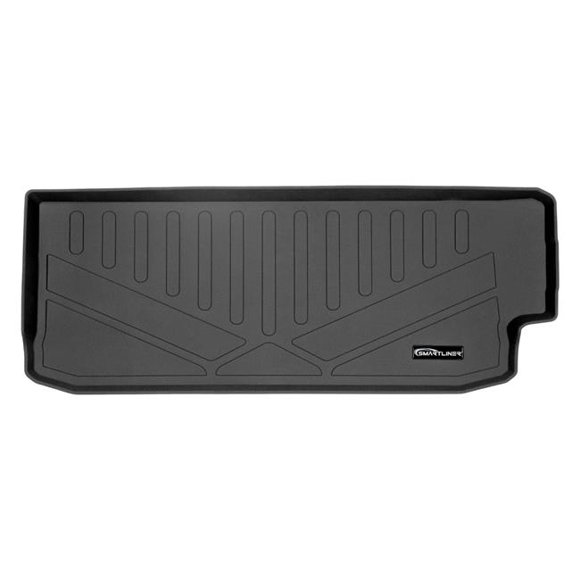 Smartliner SE0377 All Weather Custom Fit Trunk Behind 3rd Row Floor Mat Cargo Liner with Subwoofer for 2019-2021 Subaru Ascent, Black