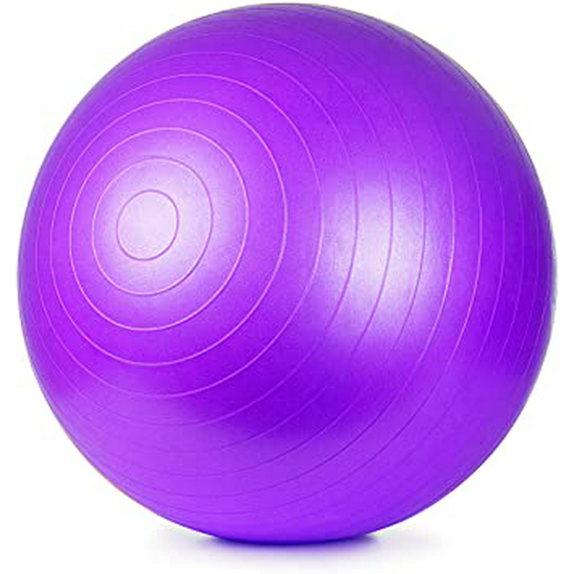 ETCBUYS Premium Exercise Ball 65 cm Extra Thick Yoga Ball and Fitness Balls Yoga Equipment and Accessories for Beginners Swiss Ball Help with Pregnancy Purple Walmart