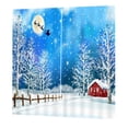 thumbnail image 3 of 2 piezas tratamientos de ventana, accesorios , moderno, impreso, árbol de Navidad, duradero 10 Macarena Cortina de Navidad, 3 of 6