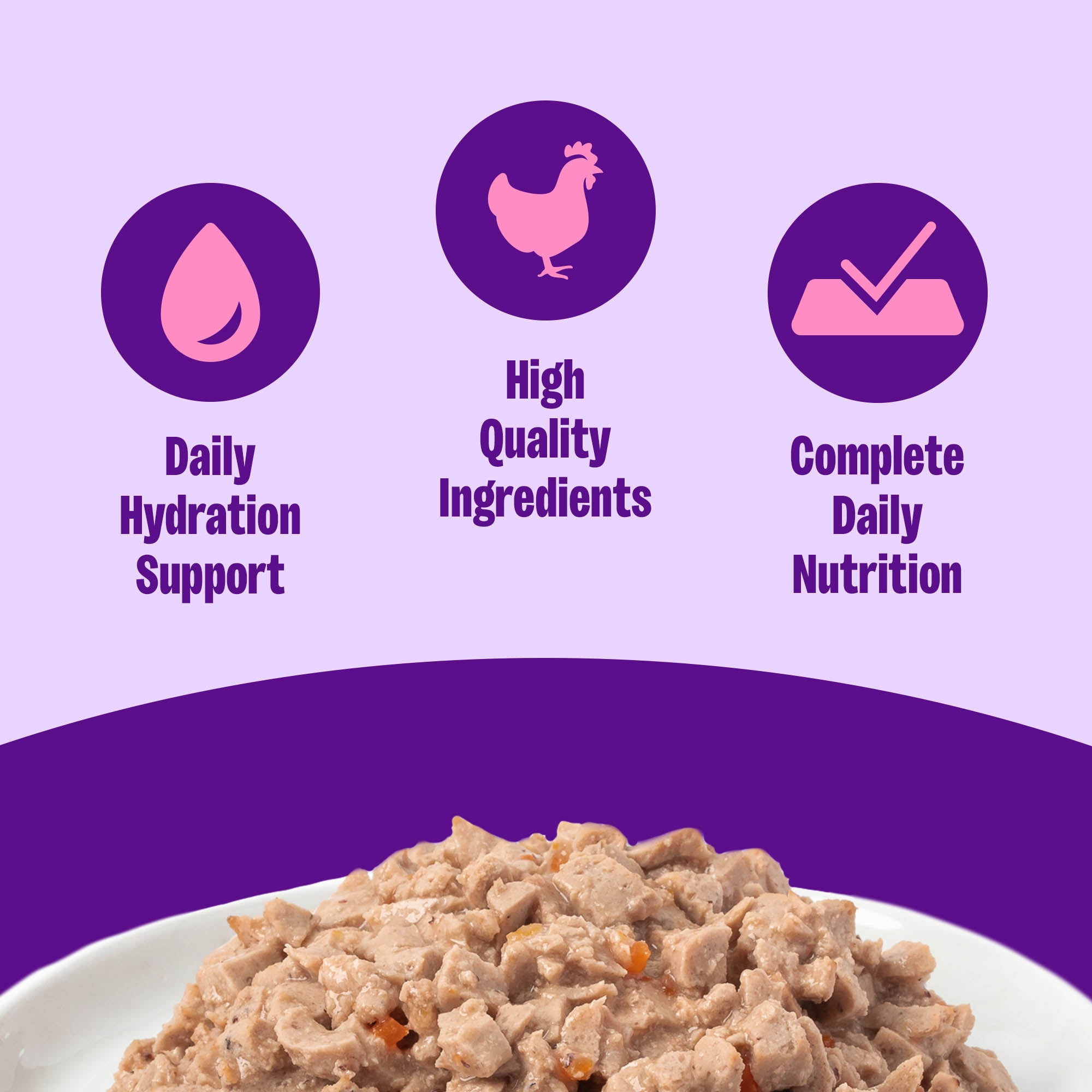 Wellness Complete Health Pate Adult Canned Wet Cat Food, Natural, Protein Rich, Grain Free, Chicken Entrée Recipe, 12.5 oz, Pack of 12 Cans
