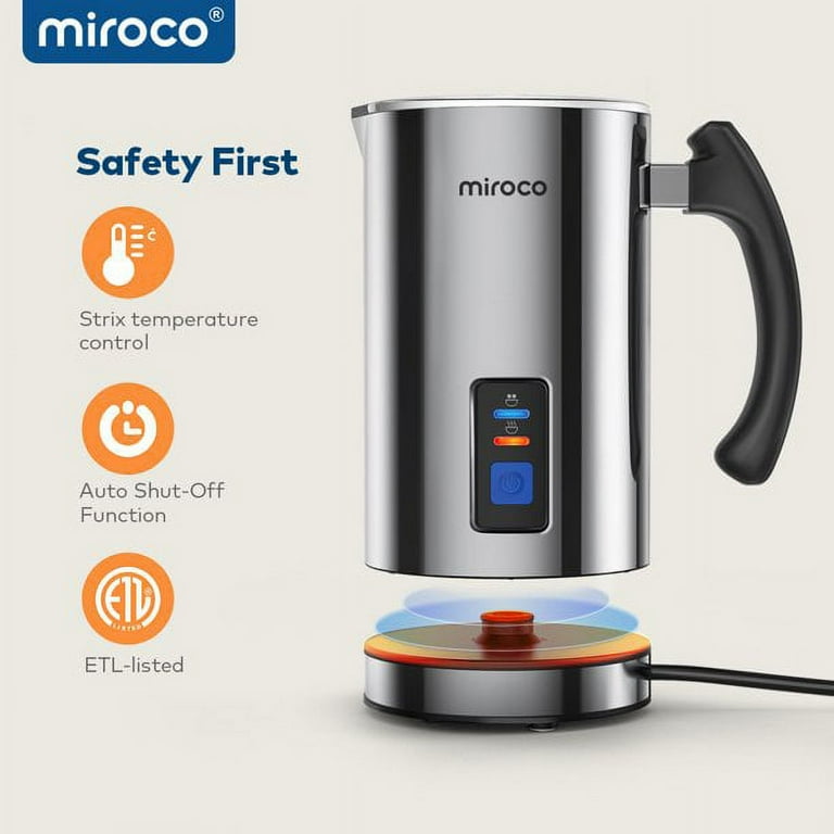 Miroco Milk Frother, Electric Milk Foam Maker 8oz for Coffee