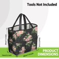 thumbnail image 3 of Garden Tool Bag,Pioneer Flower Floral Print Pattern Garden Tool Organizer,Garden Gifts,Waterproof Multi-Pocket Garden Tool Storage 11.8x5.5x11.4 Inch(Tools NOT Included), 3 of 6