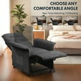 thumbnail image 5 of CZMJY Electric Power Recliner Chair Sofa Chenille Upholstered – Equipped with Remote Control – Plush Comfortable Seating for Living Room Relaxation Gray, 5 of 9