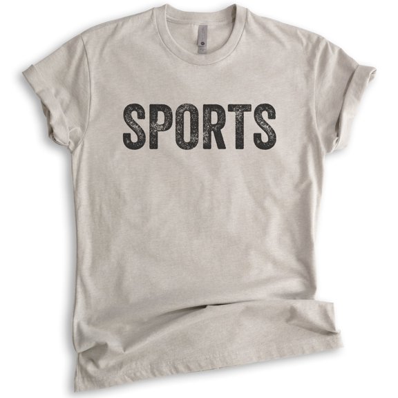 Sports T-shirt, Unisex Women's Men's Shirt, Baseball Shirt, Football Shirt, Softball Shirt, Light Silk Gray, Large