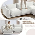 thumbnail image 3 of The Magic Home Canapé d'Angle Modulaire en Chenille Beige, 3 of 12