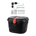 thumbnail image 3 of Vsenkes Bike Basket with Lock Basket for Biking Mountain Road Riding Black Red M, 3 of 9
