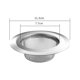 thumbnail image 2 of Filtro de pelo de ducha de baño de acero, tapa de desagüe, tapón de fregadero de cocina, cubierta de orificio de colador (juego de 2), 2 of 5