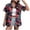 A-Blue184, variant on Tropical Print Button Shirt for Women Casual Relaxed Summer Beach Vacation Blouse