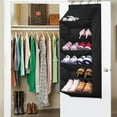 thumbnail image 5 of Daiosportswear Over the Door Shoe Organizer Bag, Multi-Tiered Storage Solution, 51.6x16.9in, Space Saving, Non-Woven Fabric, Hanging Storage Bag for Closet, Apartment Essentials, Boot Organizer, 5 of 6