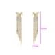 thumbnail image 2 of Aretes Mariposa P/ Dama Largos Fiesta Swarovski Oro 14K Lam dorado Unitalla, 2 of 7