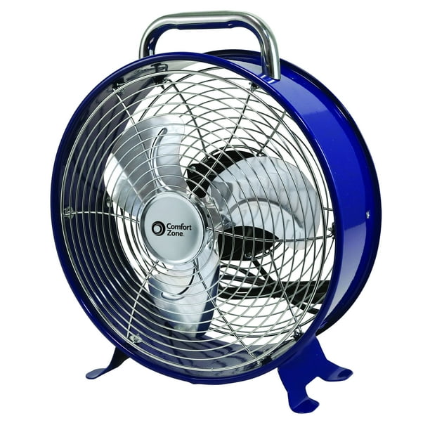 BLACK+DECKER Comfort Zone CZDR12AS Ventilador de tambor decorativo de metal, 12"