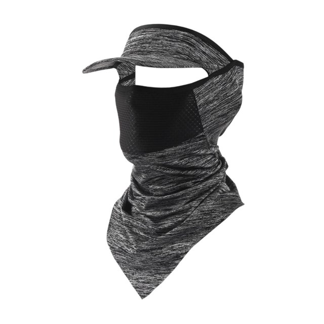 Cubierta de la cara de protección solar Ciclismo Ciclismo de verano Cubierta de tapa del cuello Cubierta de la polaina para acampando Mujeres mochilas gris