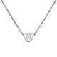 thumbnail image 1 of Collar Inicial de Corazón Uxcell para Mujeres, Cadena de Acero Inoxidable Baño de Oro de 18K, Collar Personalizado con Letra N para Regalos de Joyería para Mujeres, Tono Plateado, 1 of 6