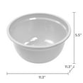 thumbnail image 2 of Mainstays 6 Quart Mixing Bowl Polypropylene White, 2 of 10