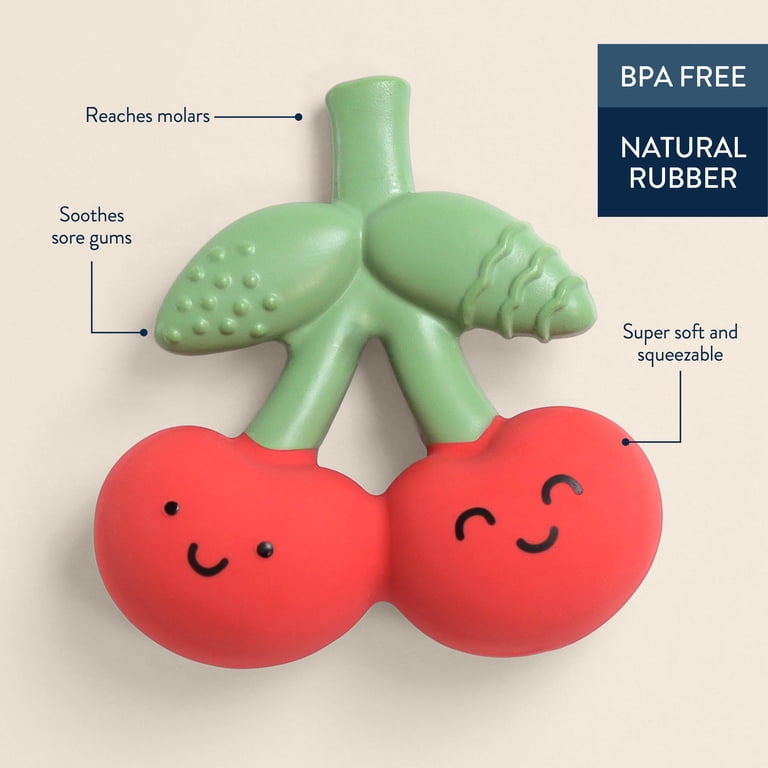 Itzy Ritzy Comfort Crew Cherries Natural Rubber Teether photo 4