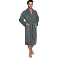 thumbnail image 3 of Men's Robe, Turkish Cotton Terry Shawl Bathrobe, 3 of 4