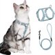 thumbnail image 1 of Arnés para gatos con diseño floral con correa Correa para gatos con arnés para gatos con cordón redondo Correa ajustable para el pecho a prueba de fugas Adecuado para gatos pequeños y medianos, 1 of 5