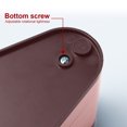 thumbnail image 2 of Jewelry Box Organizer Rotating Multi-layer Necklaces Bracelets 1 2 3 Earrings Holder Tray Display Stand Gift, Wine Red, 2 of 8