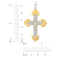 thumbnail image 2 of Mens Two-Tone Stainless Steel The Lord's Prayer Cross Pendant Necklace, 2 of 5