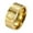 Gold, variant on Mens 8mm Stainless Steel Relief Catholic St Saint Benedict Exorcism Cross Ring-7-Silver/Black