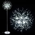 thumbnail image 2 of Gymax 63'' Crystal Floor Lamp w/Acrylic Crystals Foot Switch for Living Room Bedroom Silver, 2 of 10