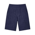 thumbnail image 4 of Bermuda Linen Shorts for Women High Waisted Casual Yoga Shorts Loose Summer Shorts with Pockets, XL, 4 of 5