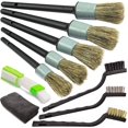 thumbnail image 1 of Master Detailing Brush Set - 5 Different Sizes - Free Microfiber Towel - Premium Natural Boar Hair - Handle -, 1 of 5