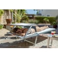 thumbnail image 3 of SunsenseDesign Outdoor Patio Chaise Lounge/Sunbed with Sun Shade, Folded Aluminum Frame and Italian Designed, 3 of 7
