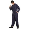 thumbnail image 4 of GYQMBT Navy Blue Jumpsuit for Men,Adult Coveralls Costume, Halloween Cosplay Outfits, Jumpsuit Coveralls Props for Unisex,S, 4 of 7