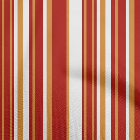 oneOone Cotton Poplin Red Fabric Stripes Craft Projects Decor Fabric Printed By The Yard 56 Inch Wide-XA