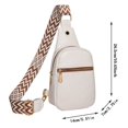thumbnail image 5 of MUSOIE Small Sling Bag Crossbody Bags for Women Trendy Crossbody Purse PU Leather Chest Bag, 5 of 5