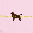thumbnail image 2 of CafePress - My Brother Is A Chocolate Lab Infant Bodysuit - Baby Light Bodysuit, Size Newborn - 24 Months, 2 of 4
