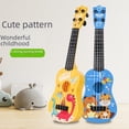 thumbnail image 3 of Guitarra pequeña para niños, este juguete puede reproducir música de piano, instrumento musical de ukelele de simulación, 3 of 5