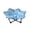 Blue, variant on Foldable Dog Bed 35 Inch Waterproof & Durable Oxford Fabric Elevated Pet Cot, Portable Folding Dog Cot for Indoor & Outdoor Use, Easy to Clean - Travel Camping Home Use