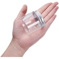 thumbnail image 3 of 20Pack 1Oz Plastic Round Jars Clear Jars Containers with Aluminum Screw Lids&nbsp;for beauty products household items or small crafts, 3 of 8