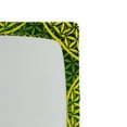 thumbnail image 2 of Ambesonne Modern Fitted Sheet, Vivid Flower of Life, Queen Size, Yellow Hunter Green, 2 of 2