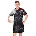 thumbnail image 6 of Kids Batman Athletic T-Shirt And Mesh Shorts Outfit Set Mesh Clothing Set for Boys, 6 of 7